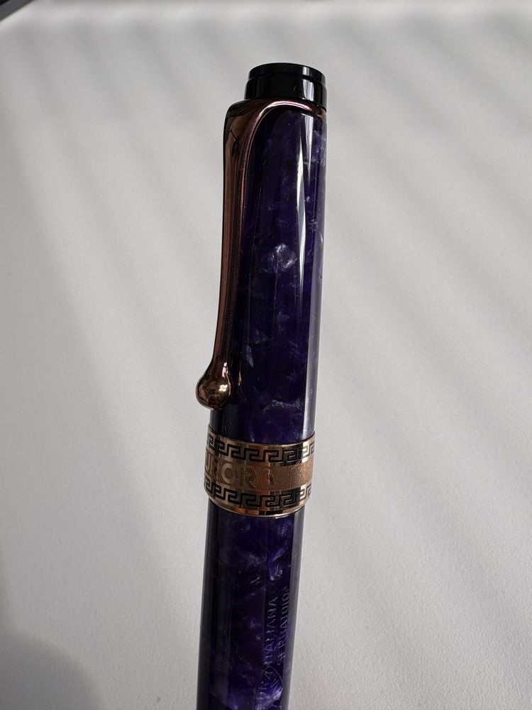 Pióro wieczne Aurora Optima Viola stalówka “CF” 14k