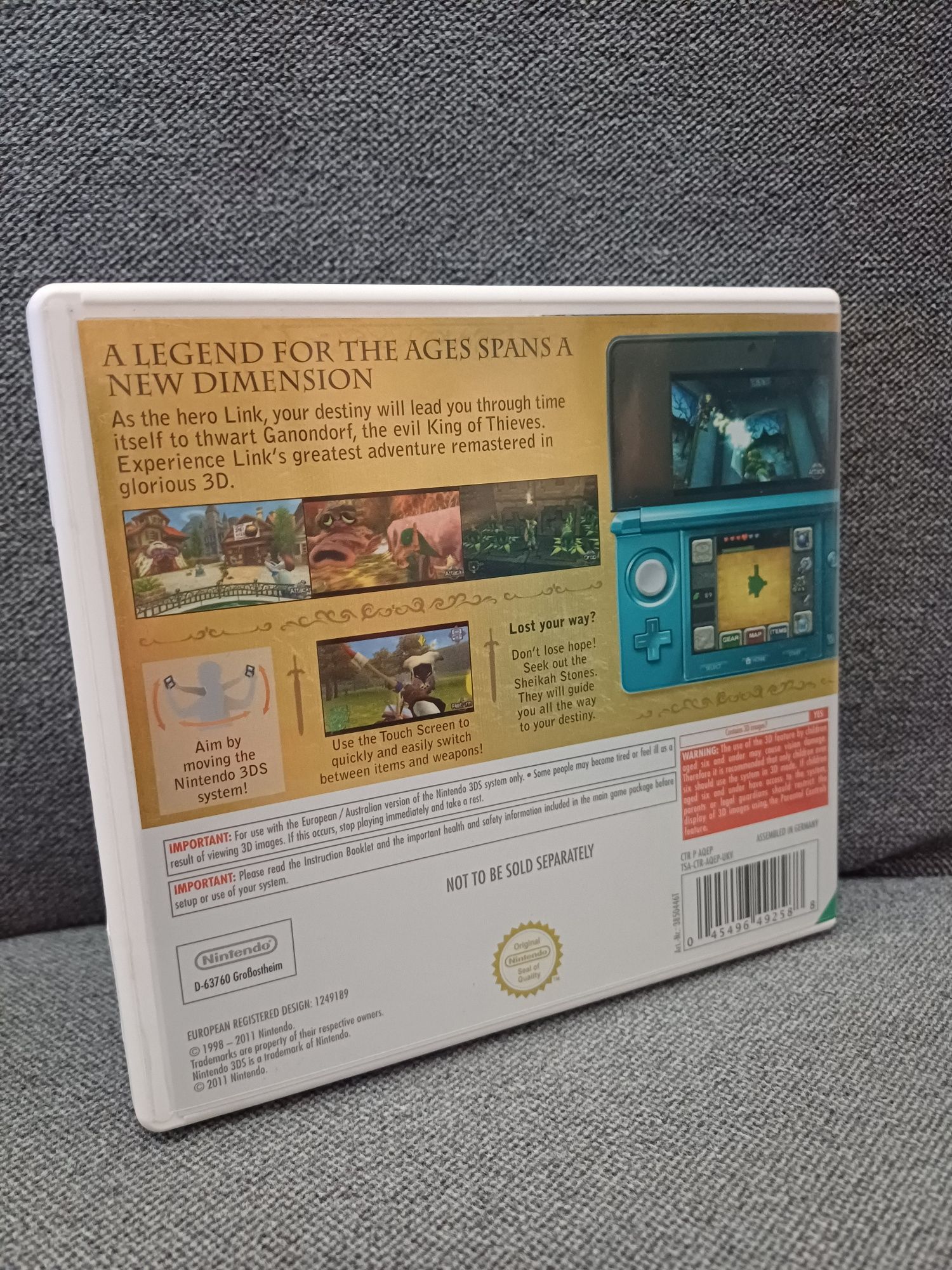 The Legend of Zelda Ocarina of Time Nintendo 3ds komplet w presale box