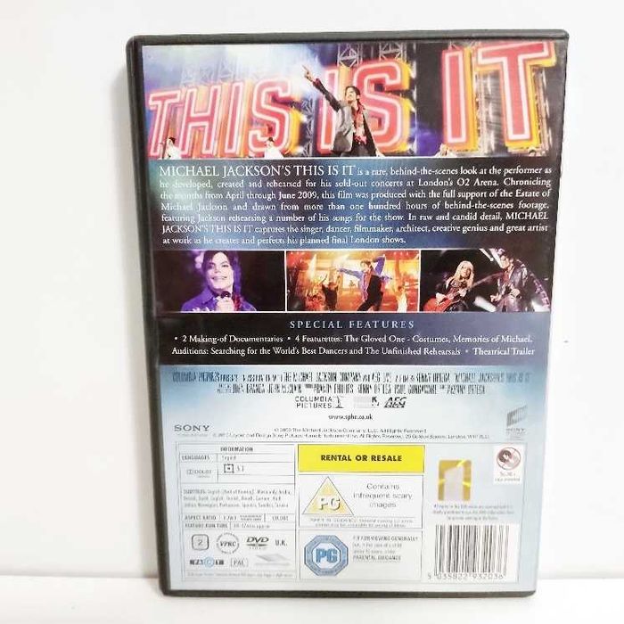 Michael Jackson's This is it Discover the man you never knew DVD