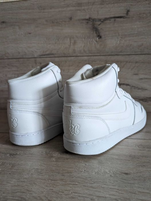 Кожаные высокие кроссовки хай топы б/у Nike Ebernon Mid 42-43р 27,5 см