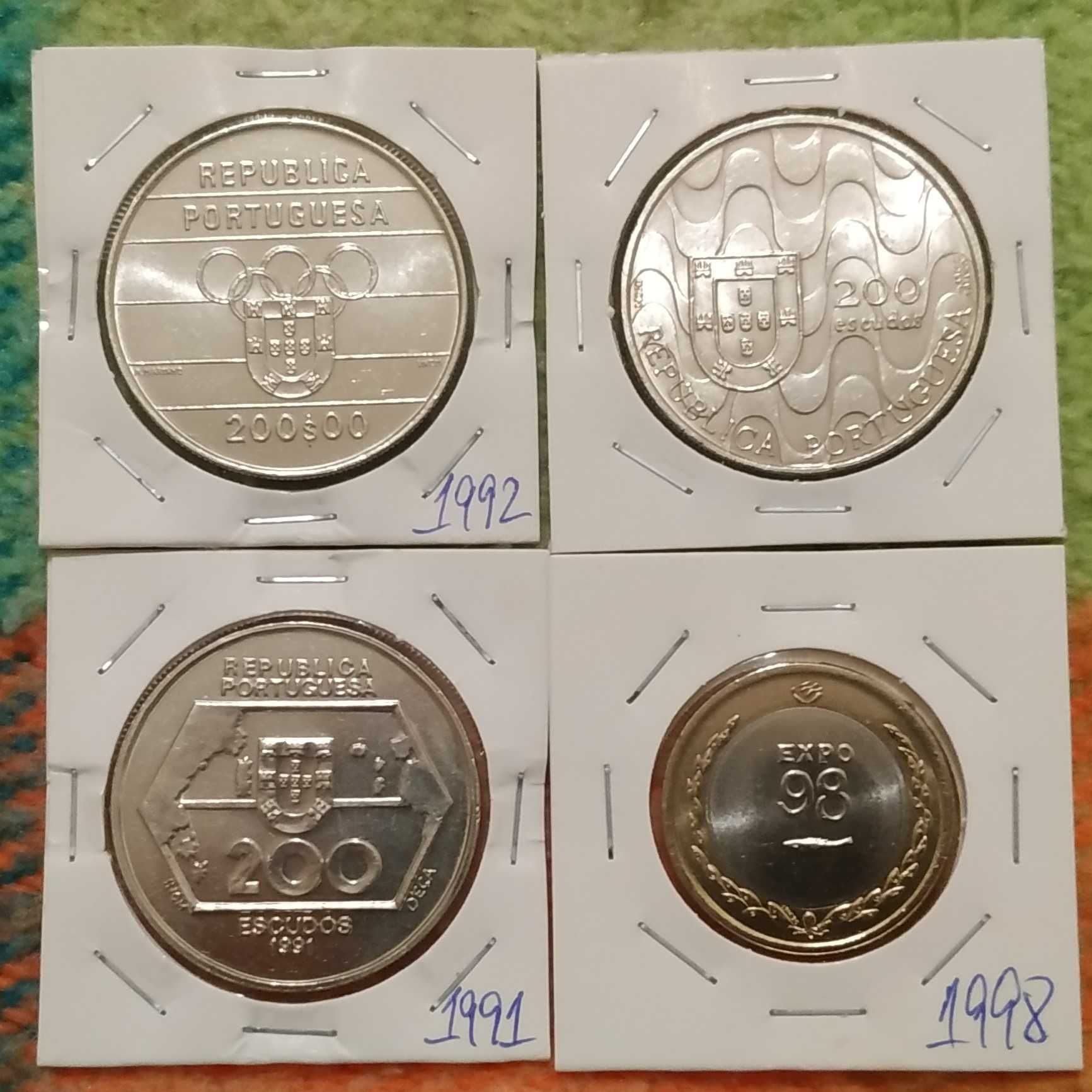C - lote de 4 moedas