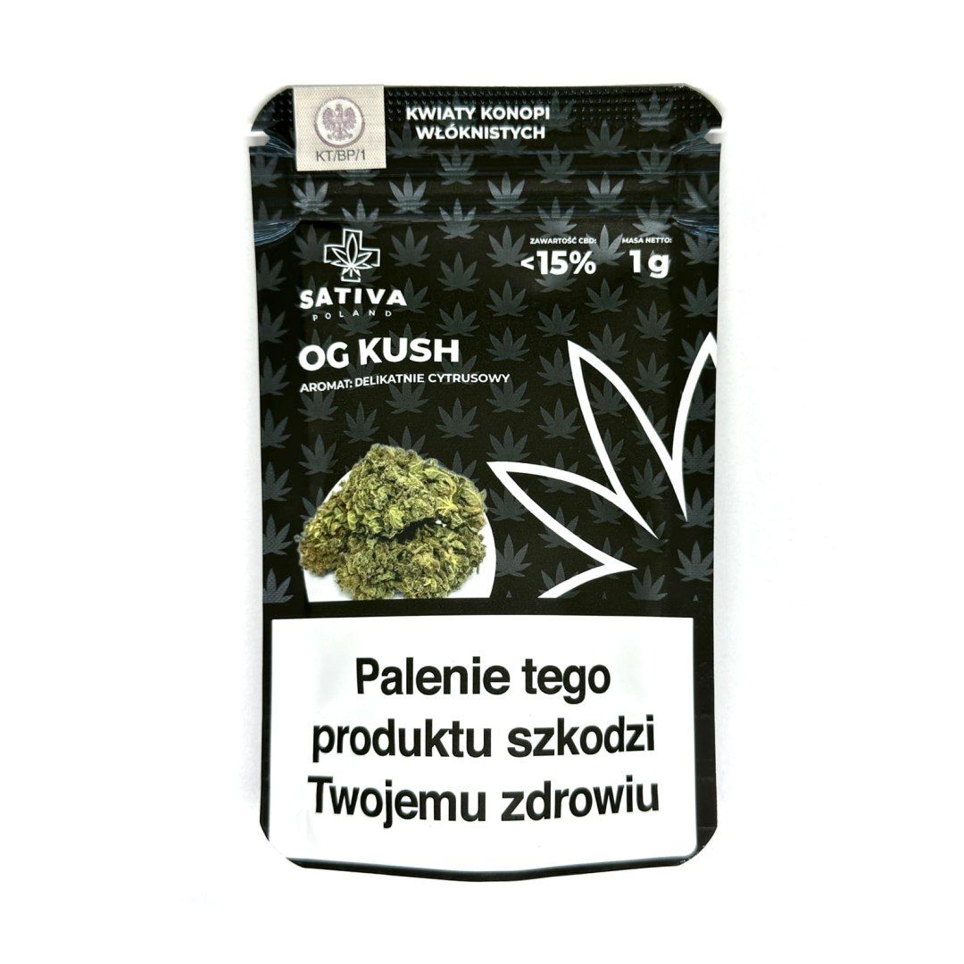 CBD Kwiaty Konopi "OG KUSH" 1 g Kup z Olx!