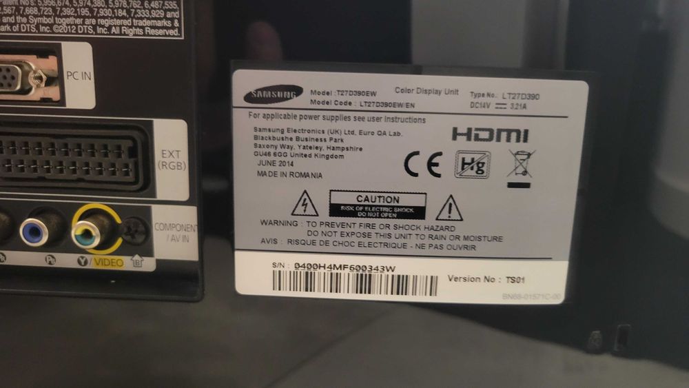 Monitor Samsung 27 cali T27D390EW z tunerem TV