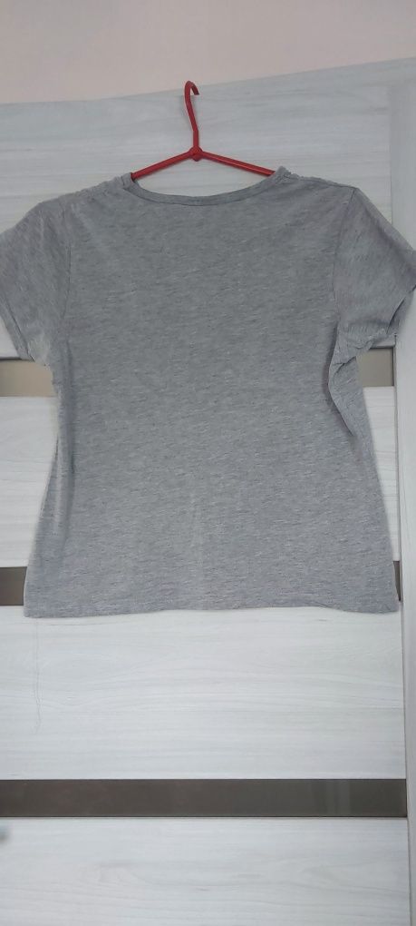 Bluzka top t-shirt szary hello kitty L M