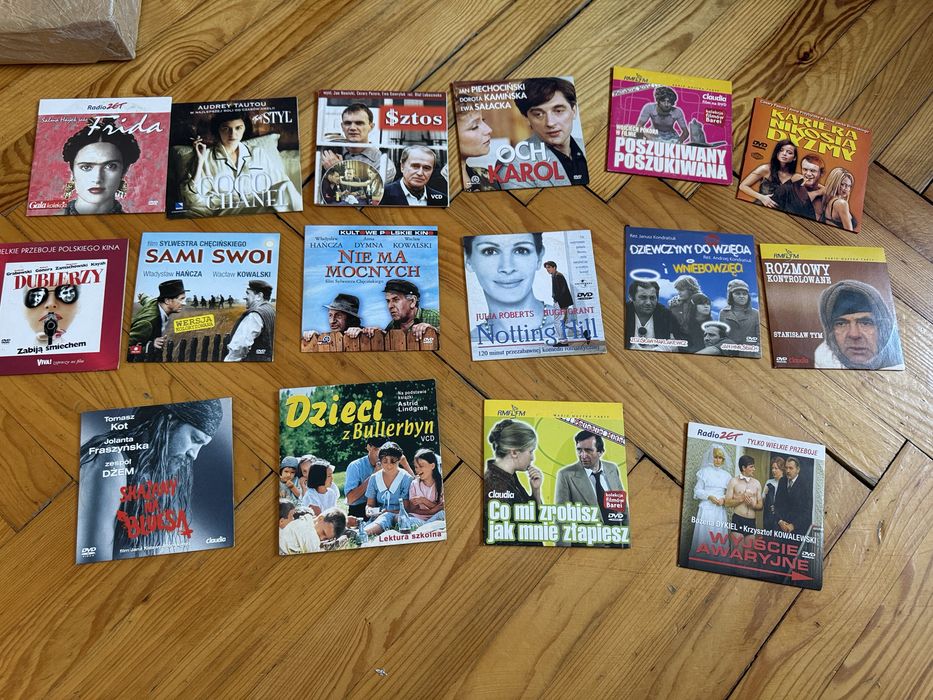 Zestaw filmów DVD – klasyki polskiego i światowego kina