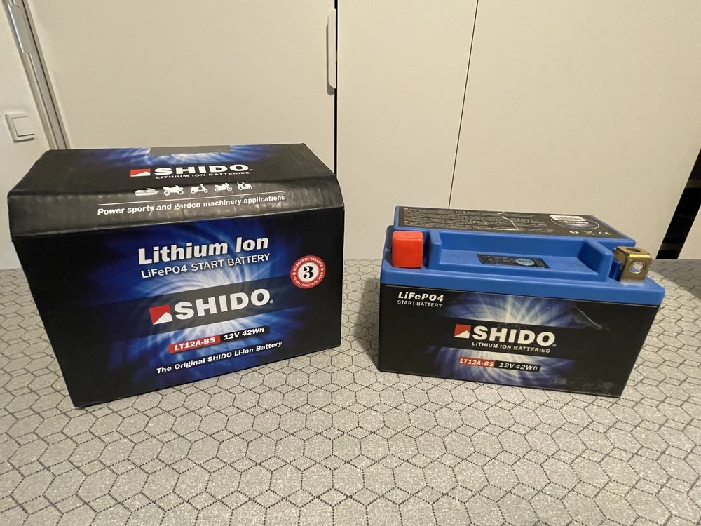 Akumulator litowy Shido LT12A-BS