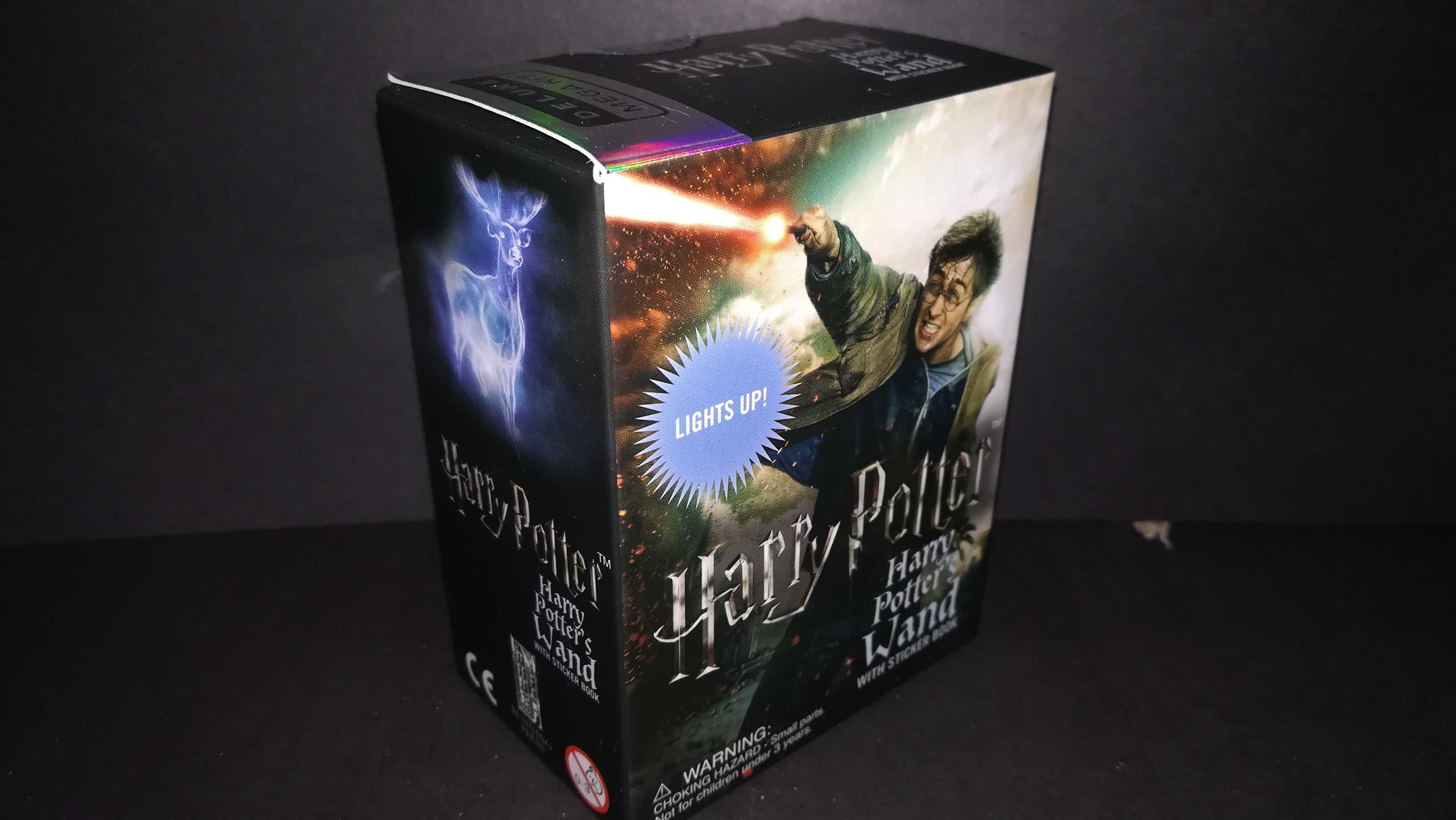 Harry Potter varinha iluminável + autocolantes - NOVO