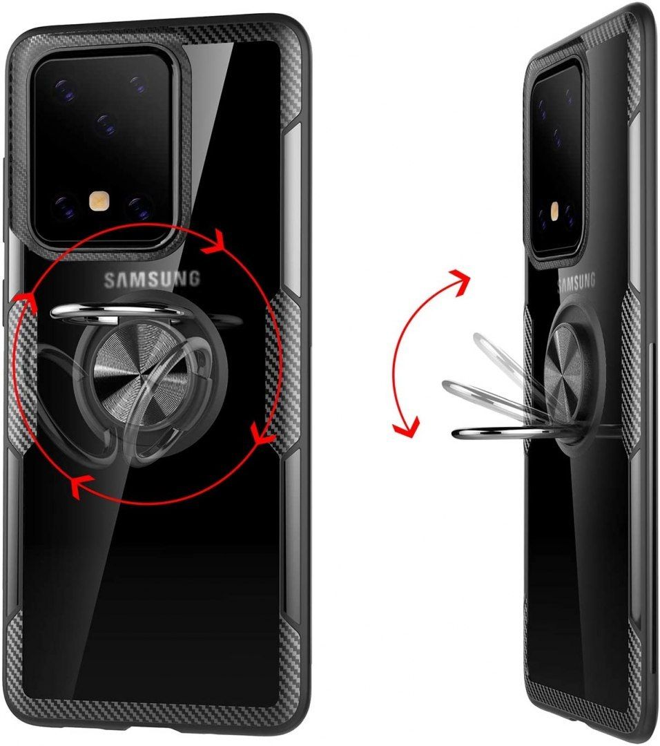 Pancerne Etui Plus Ring Do Samsung Galaxy S20 Ultra Czarny