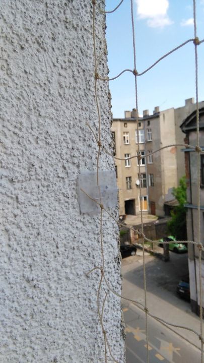 Zestaw Siatka Na Balkon Dla Kota Gołębie 4x2m, Oczko 50mm Bez Wierceni