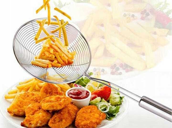 Kuchenne SITKO CEDZAK  Łyżka Szumówka do PIEROGÓW FRYTEK KLUSEK 15 cm.