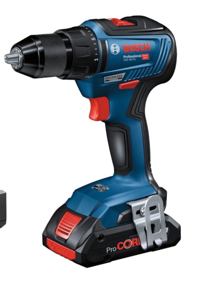 Wkrętarka Bosch GSR 18V-55 używana, stan bdb + bateria 4Ah
