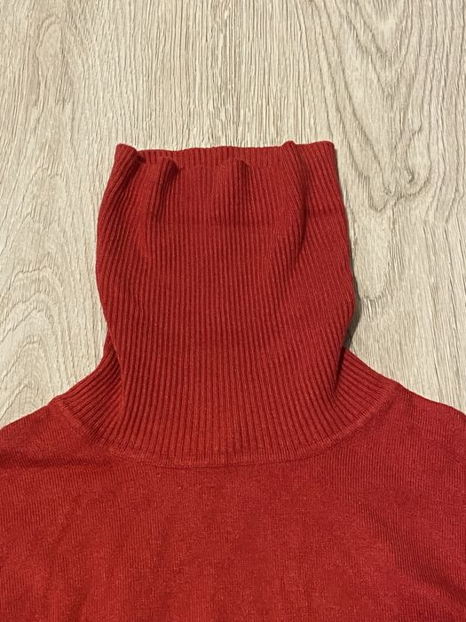 Czerwony golf/sweter z kołnierzykiem Top secret woman