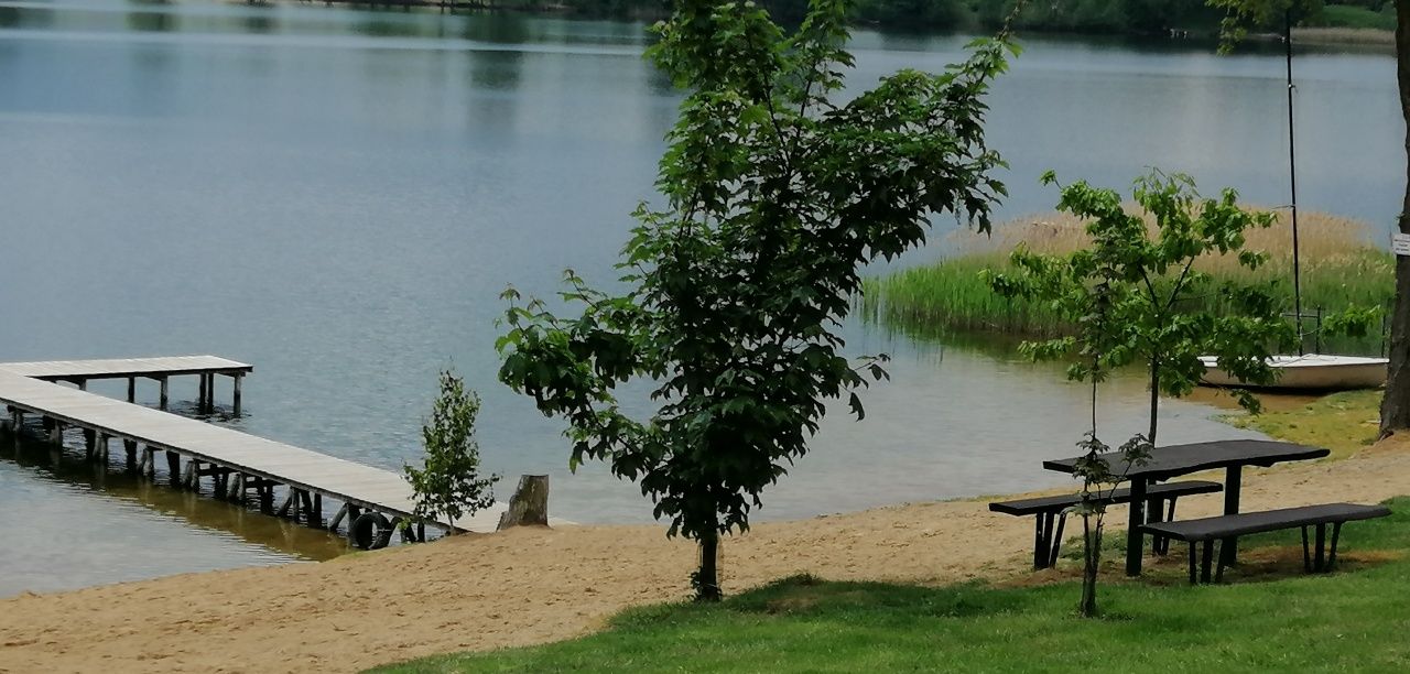 Domek Drewniany z klimatyzacją  nad Jeziorem Białym. Łowisko.