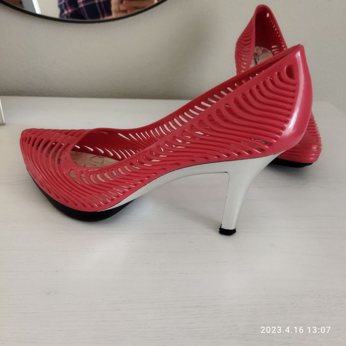 Sapato salto  rosa 40