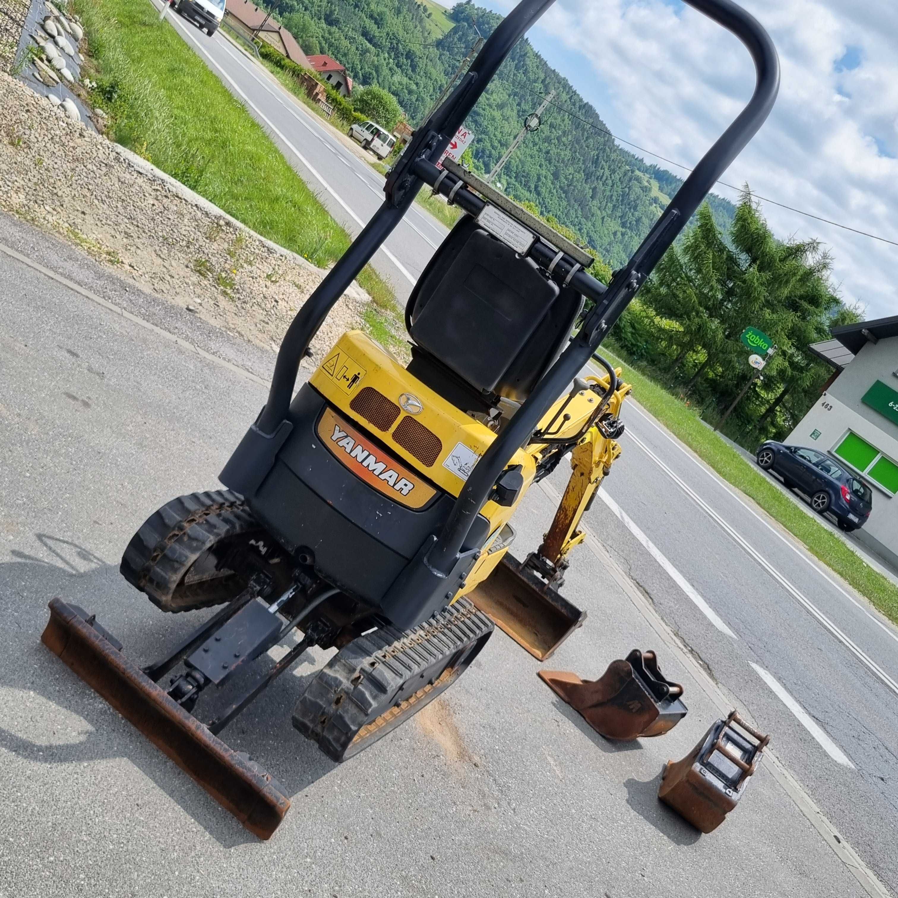 Yanmar SV08-1S Minikoparka 1,1 tony JAkNOWA 2016r zNorwegi 839h 3łyżki
