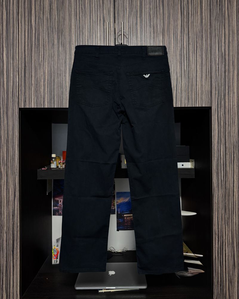 Винтажные черные джинсы Armani Made in Italy