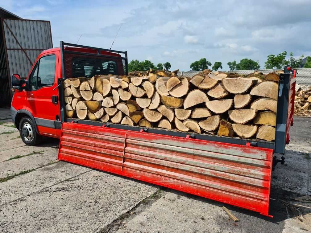 Drewno Opałowe Kominkowe Buk Grab Sezonowany Transport