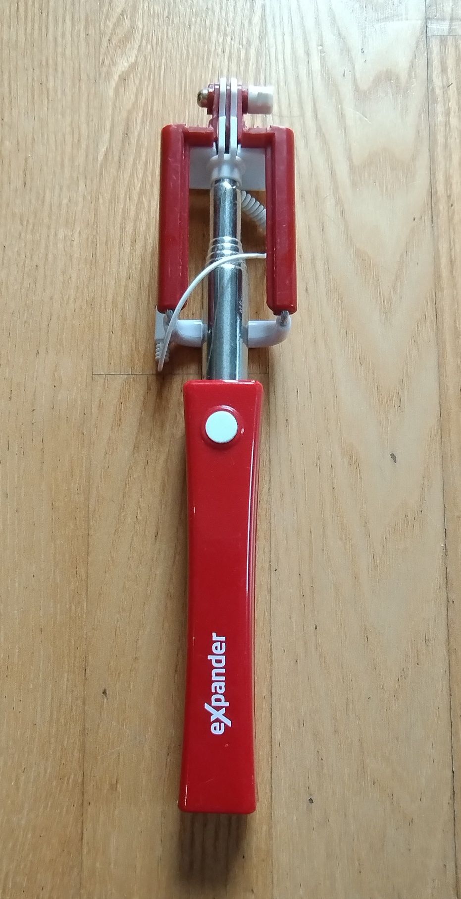 Selfie stick, monopod, czerwony Kraków