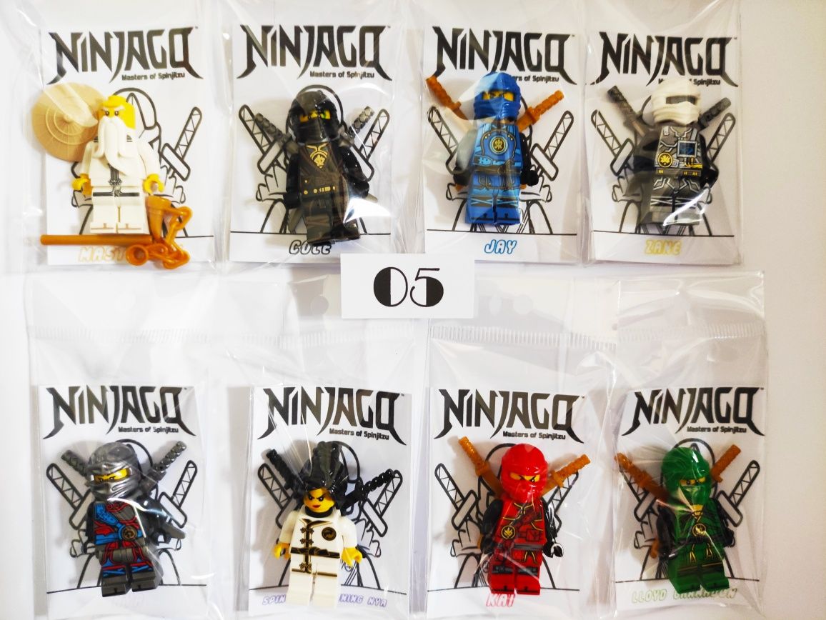 8 Figuras comp. LEGO NINJAGO Super Heróis Várias MINIFIGURAS