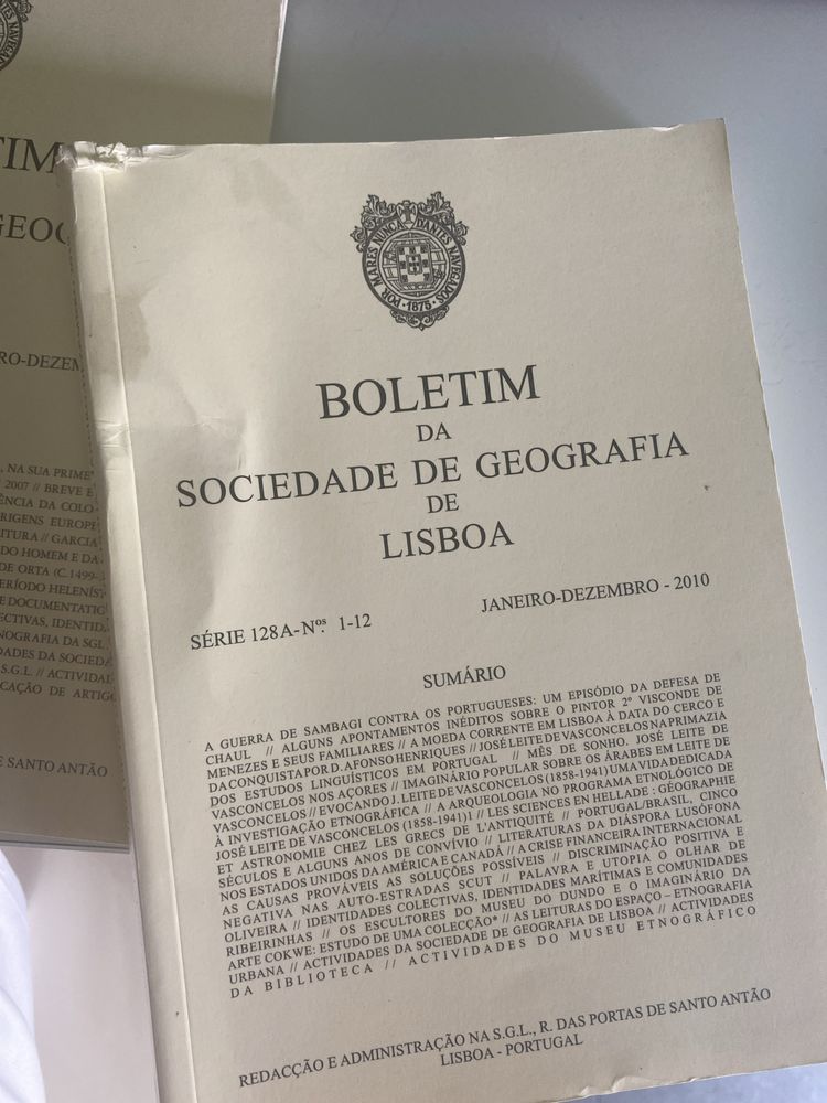 Boletim Sociedade Geografia