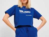 JJxx nowa koszulka t-shirt z metką napis Milano oversize