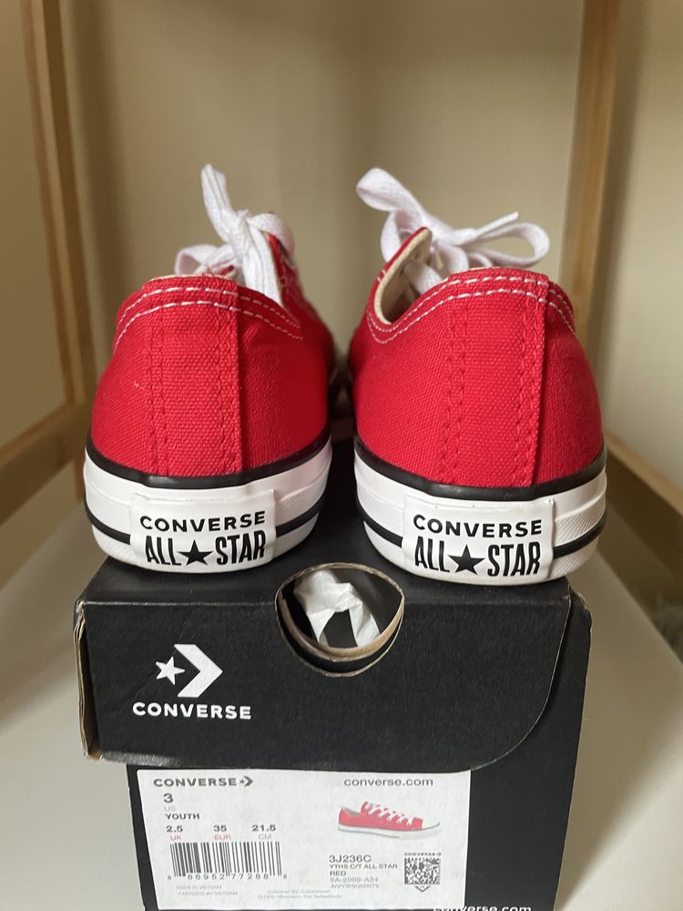 Czerwone converse r. 35