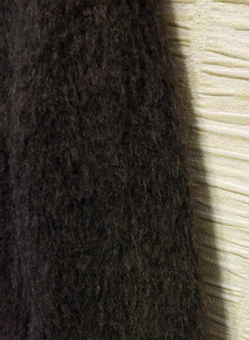 Длинное пальто шинель на молнии 60% шерсть Португалия