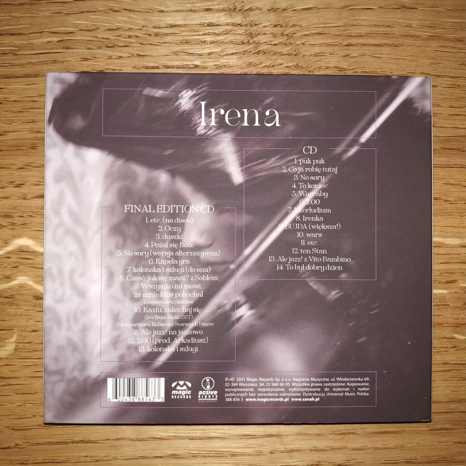 Płyta/album sanah Irenka Final Edition