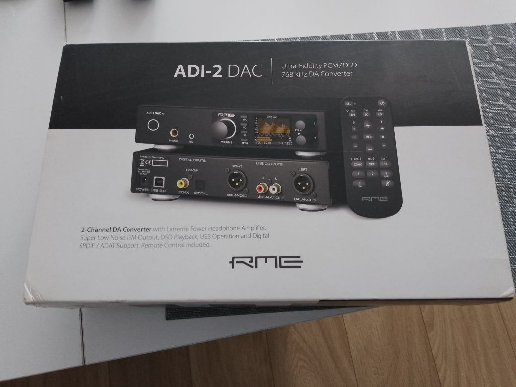 Wzmacniacz słuchawkowy Equalizer RME ADI-2 DAC FS przedwzmacniacz