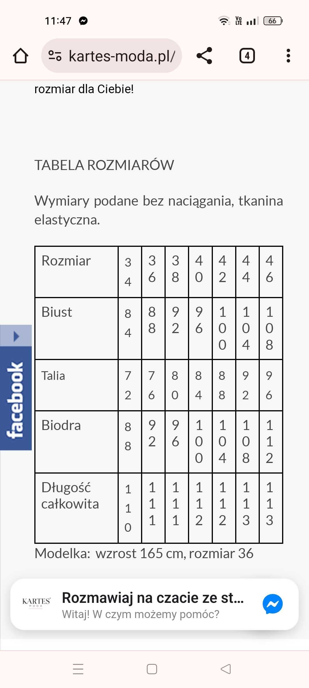 Sukienka asymetryczna z falbaną 38r.