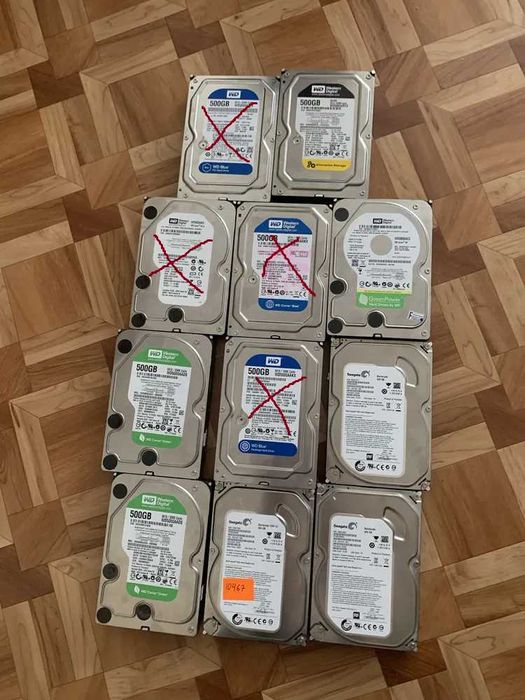 Жорсткі диски WD, Seagate, HDD 3.5, 2.5 750Gb, 500Gb, 250Gb