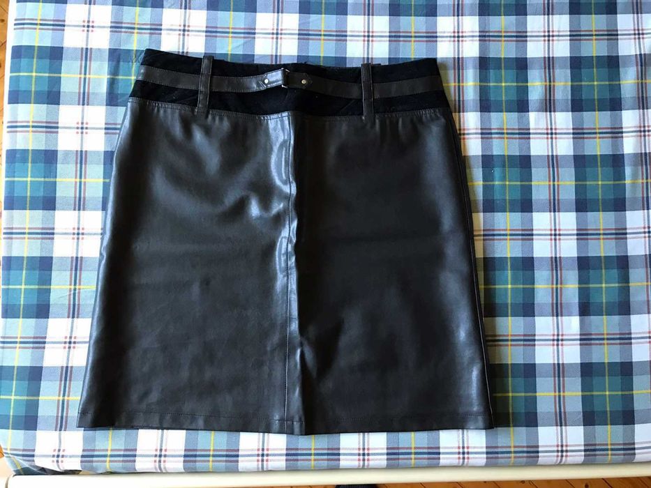 Юбка Next кож зам размер 52-54.