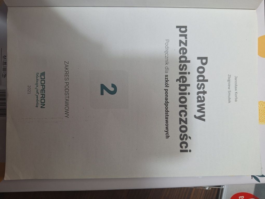 Podstawy przedsiębiorczości 2 operon