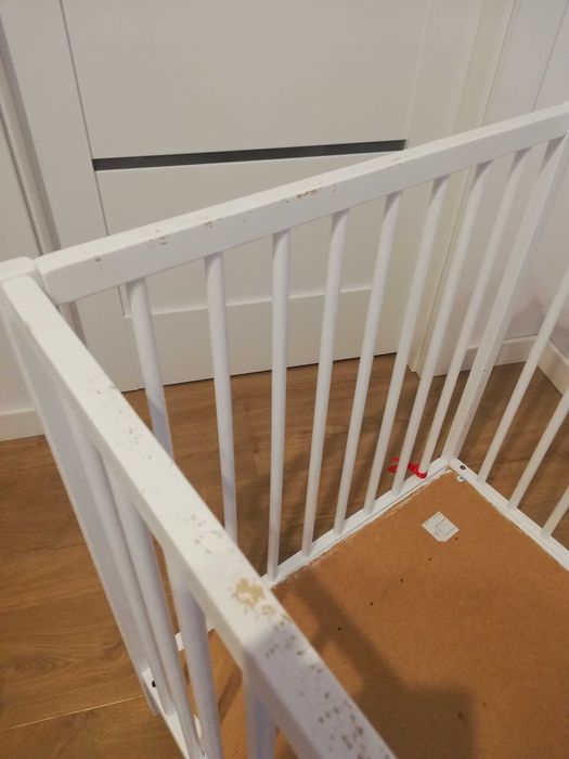 Łóżeczko dziecięce 60x120 Ikea Sniglar białe