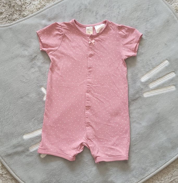 80 zestaw paczka dla dziewczynki spódniczka ogrodniczka rampers h&m
