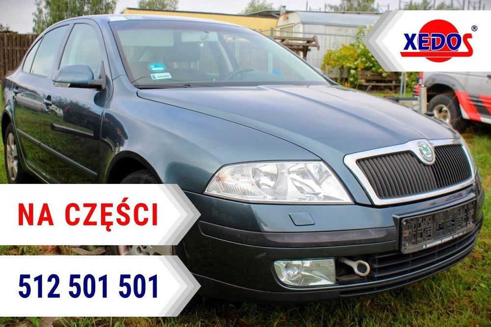 Skoda Octavia II 1Z 2004 1.6FSI BLF Liftback (MASKA, ZDERZAK, LAMPA, BŁOTNIK, DRZWI, SZYBA, FOTEL)