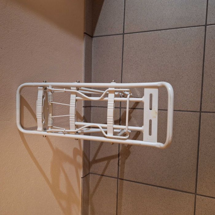 Bagażnik rowerowy biały