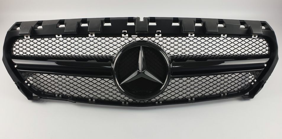 Решетка радиатора диамант GT W 204 GT хром серая Mercedes мерседес