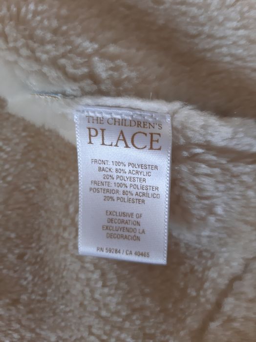 Kożuszek niebieski 6-9 mcy rozm. 74 kurteczka zimowa ciepła