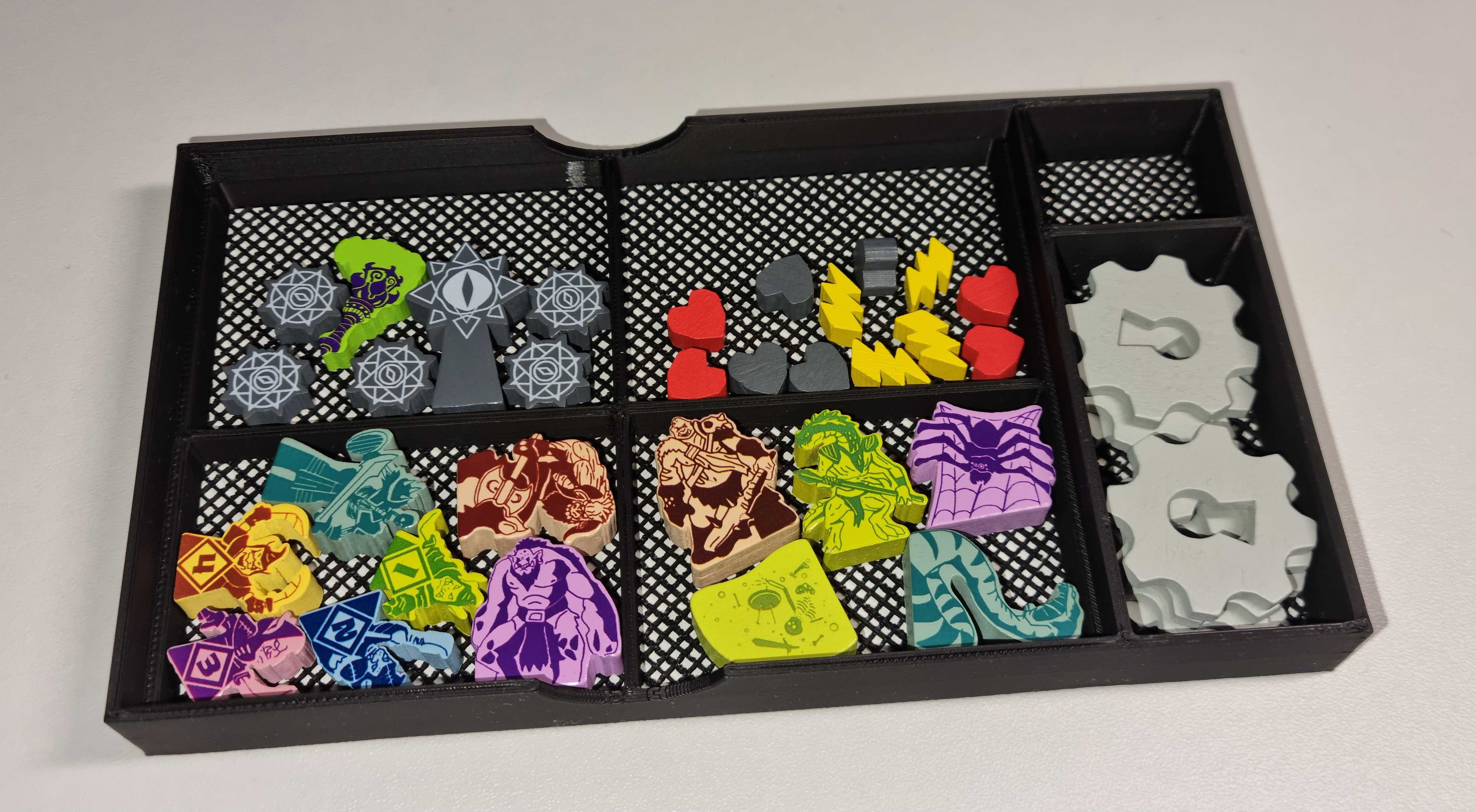 Małe epickie podziemia "insert" organizer, druk 3d, Tiny Epic Dungeons