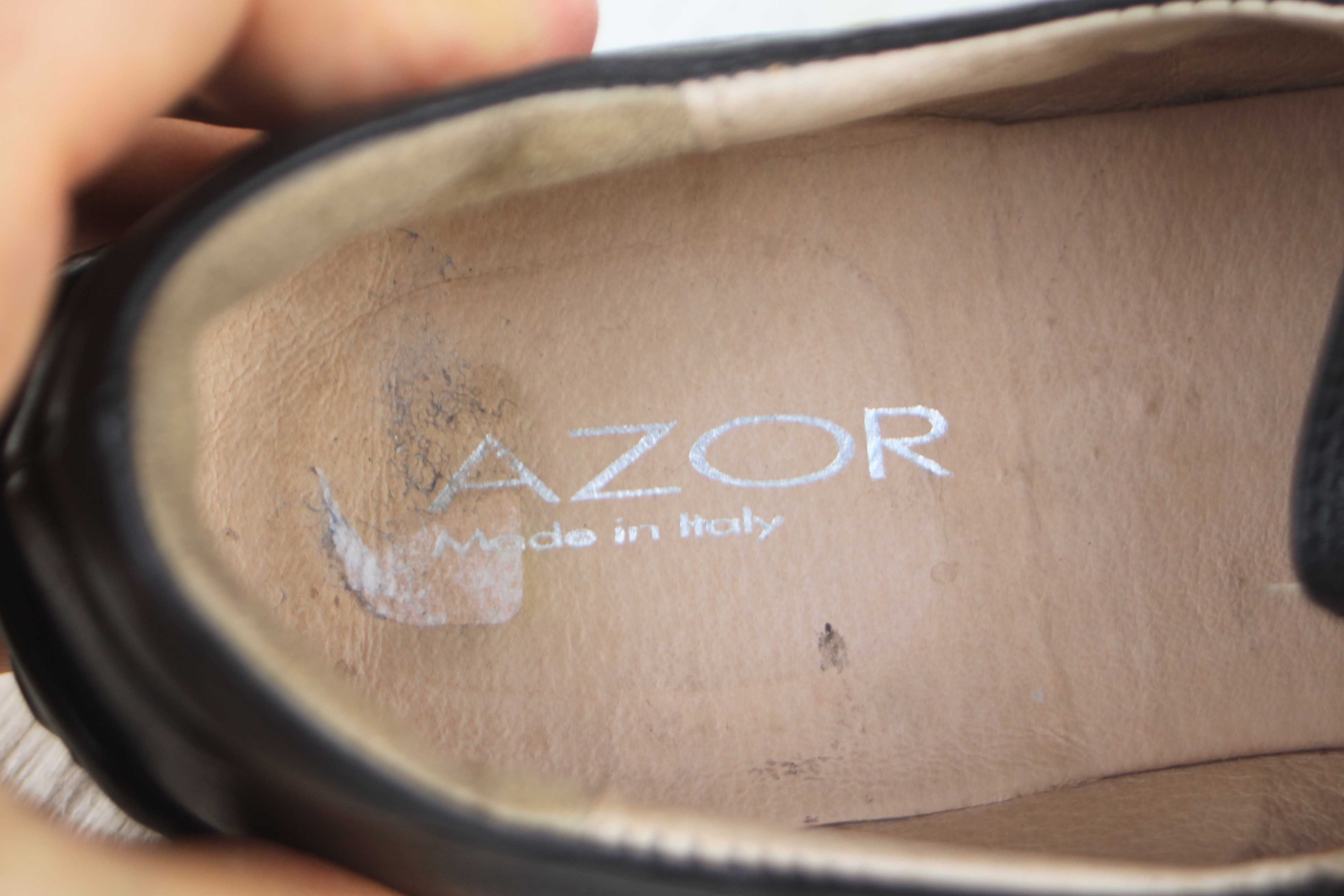 Мокасины Azor кожа сделаны в Италии 41р туфли