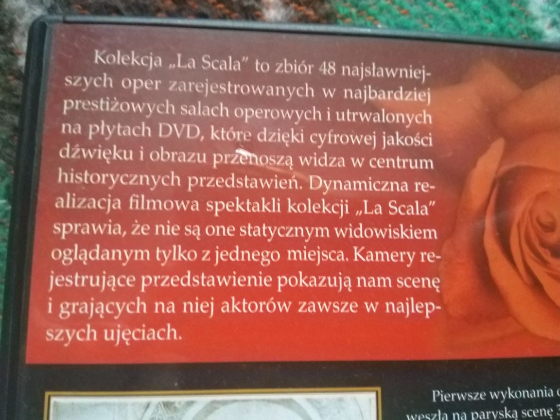 Kolekcja LA SCALA 1 , 6 Carmen, Aida  dvd Najsłynniejsze opery świata