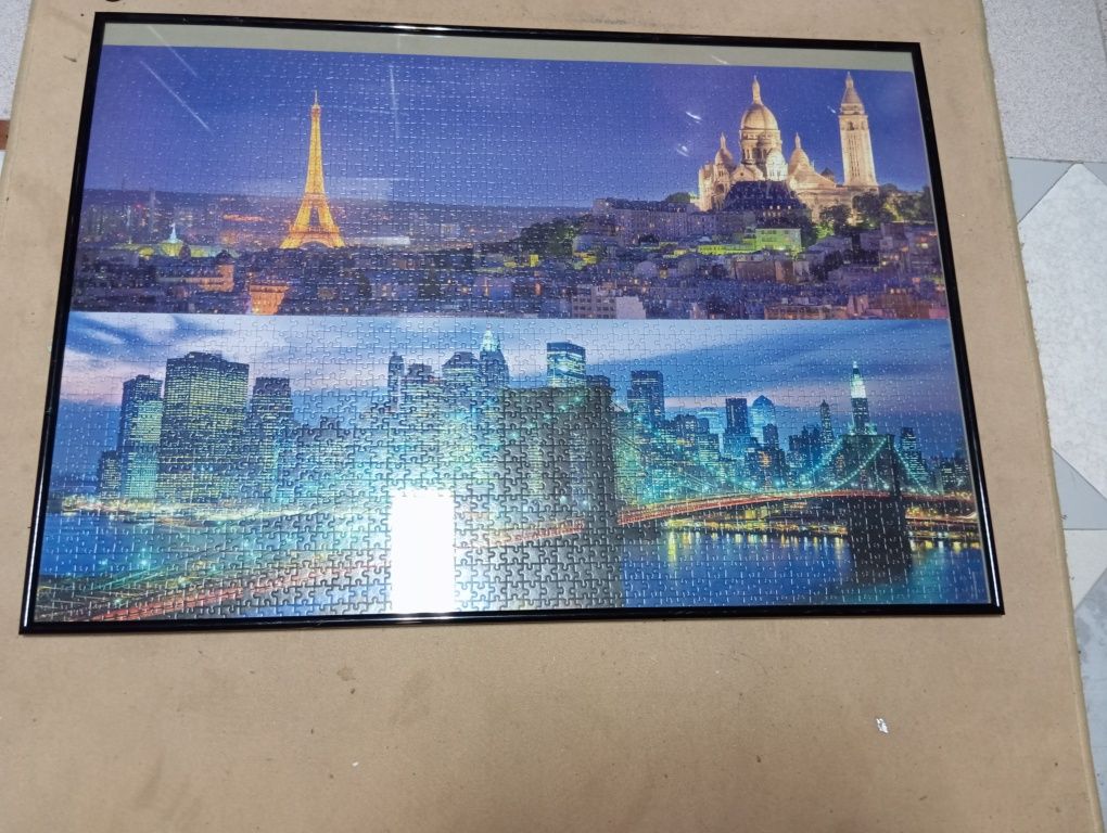 Dois puzzles 1000 peças - Lindos