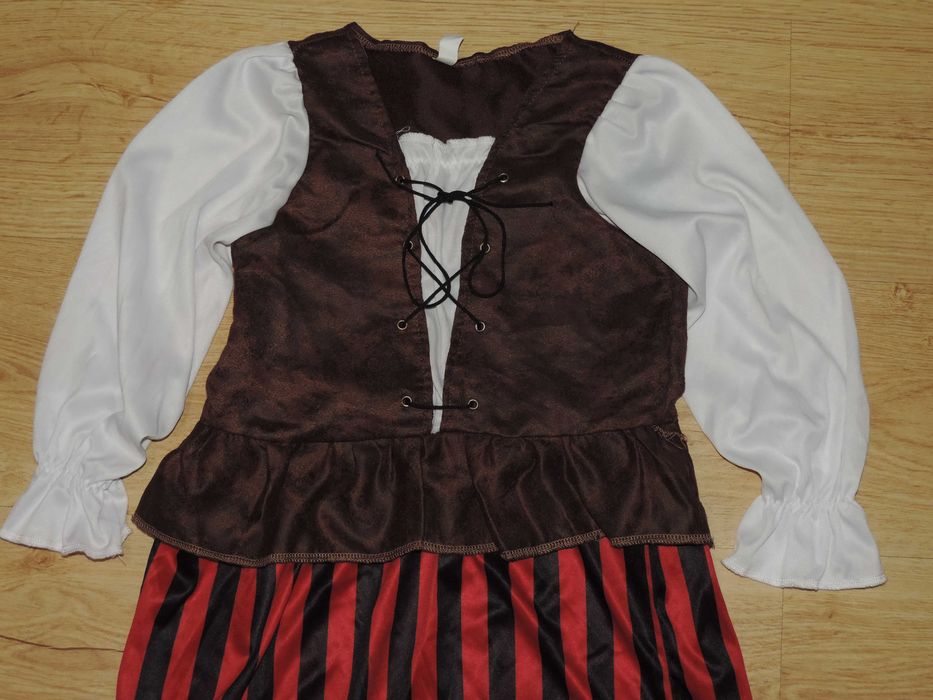 Kostium przebranie dla dziewczynki Piratka roz. 122/128