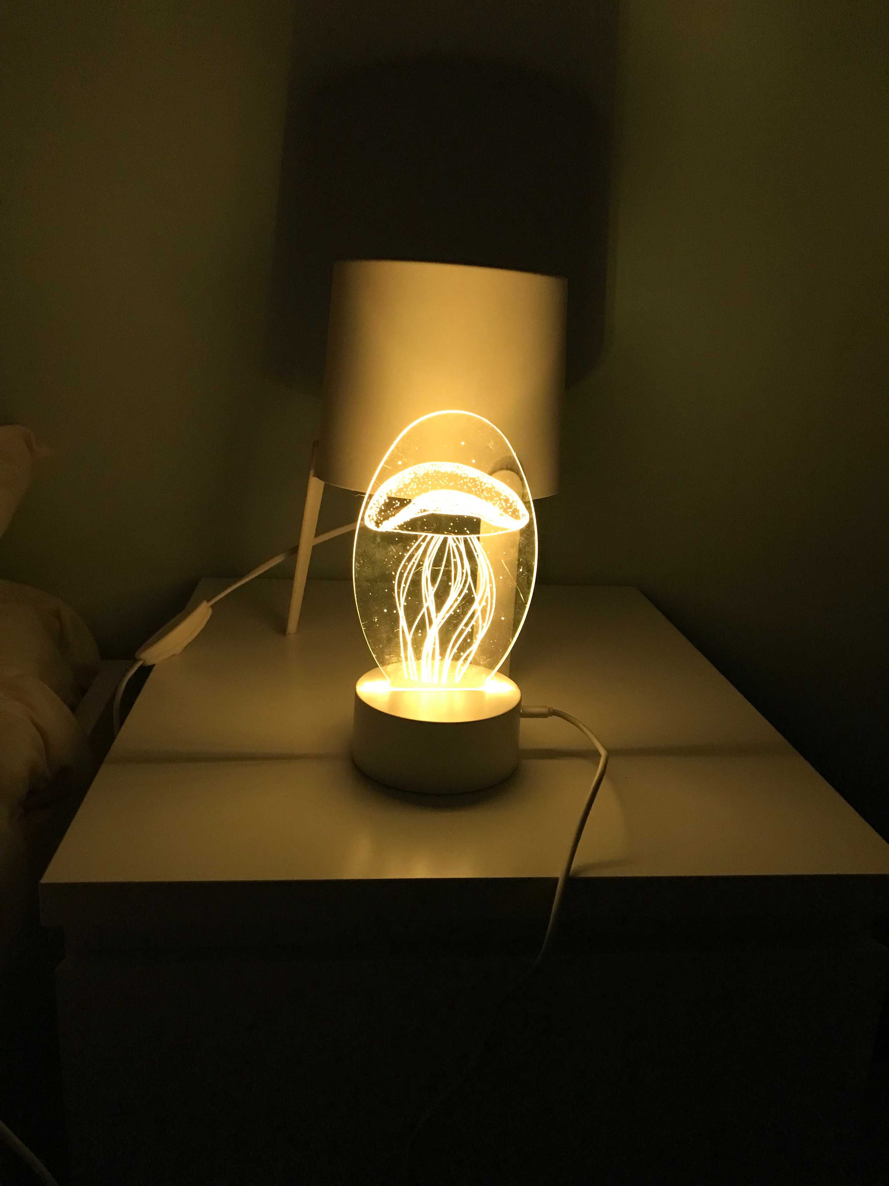 Lâmpada decorativa 3D