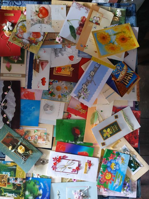 Открытки красивейшие одним лотом много ручной работы очень красивые!
