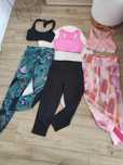 Zestaw ubrań sportowych Bershka H&M legginsy top