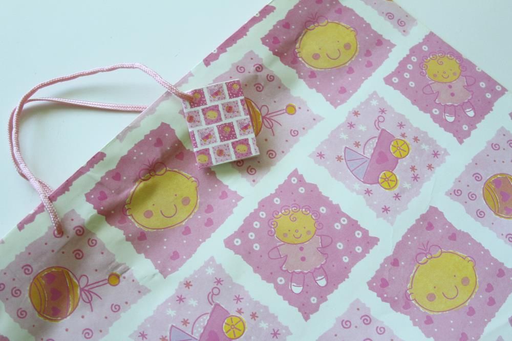 BABY SHOWER pępkowe NOWY DZIDZIUŚ mega wielkie torby prezentowe NOWE