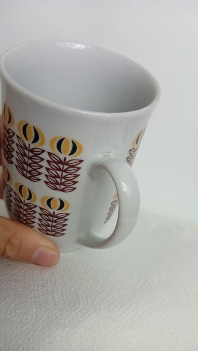 Kubek PRL Chodzież 10,3cm wzór jak Roman