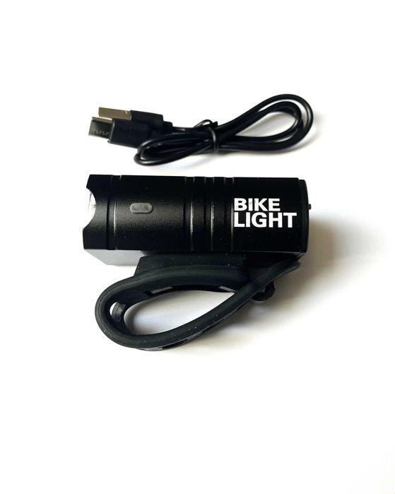Latarka Rowerowa lampka Przednia LED akumulatorowa na kierownicę USB C